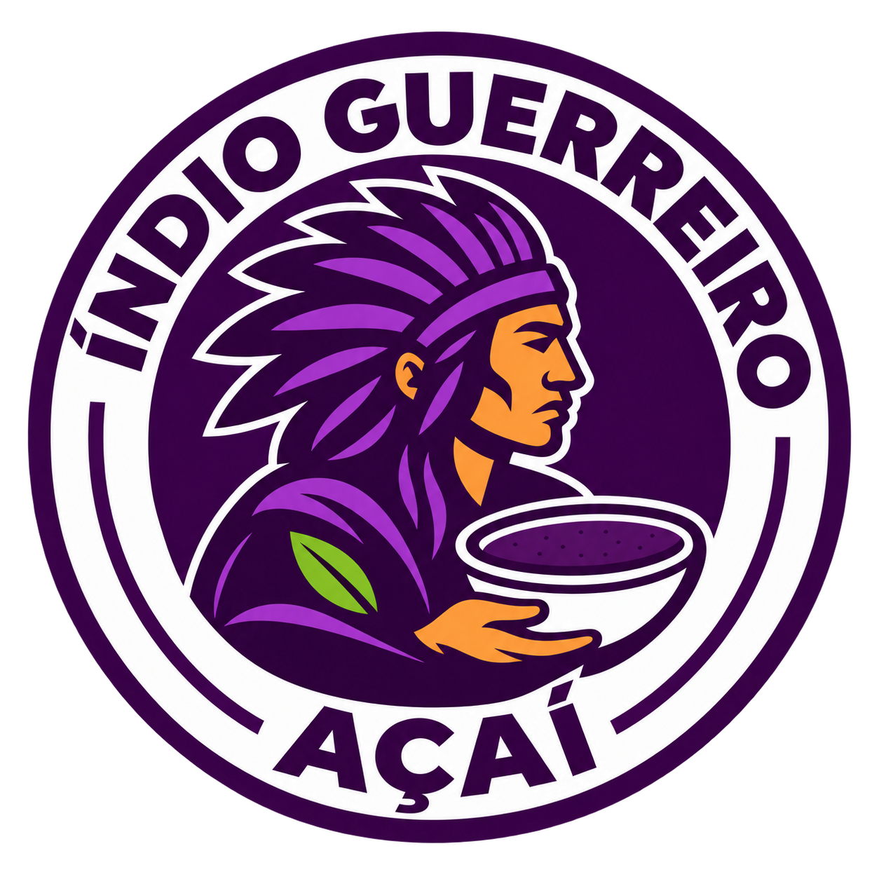 Símbolo circular do Índio Guerreiro Açaí